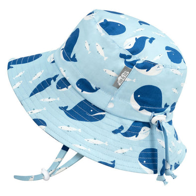 Jan & Jul Cotton Bucket Hat, Blue Whale