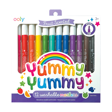 Ooly Yummy Yummy Fruit Scented Markers, set of 12