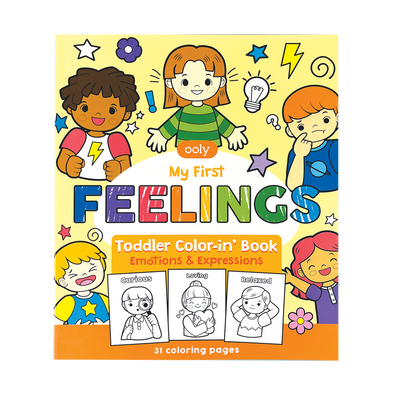Ooly My First Feelings Emotions & Expressions Toddler Color-in' Book