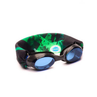 Splash Swim Goggles, Green Fusion