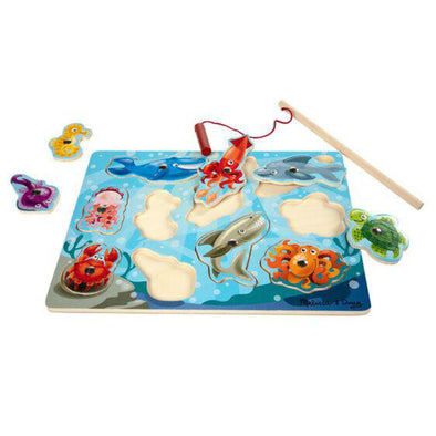 Magnetic Wooden Game, Fishing