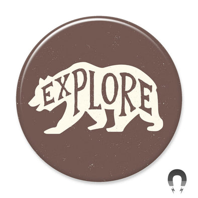 Badge Bomb Magnet, Explore Bear