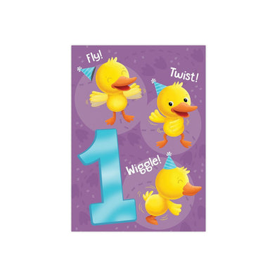 Duck 1 Year Old Card