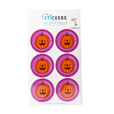 Penny Paper Co Stickers, Pumpkin Spice Scratch n Sniff