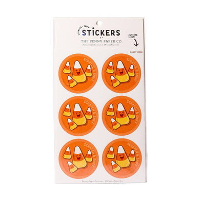 Penny Paper Co Stickers, Candy Corn Scratch n Sniff