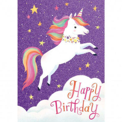 Glitter Unicorn Cake Card