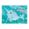 Narwhal Happy Birthday Card
