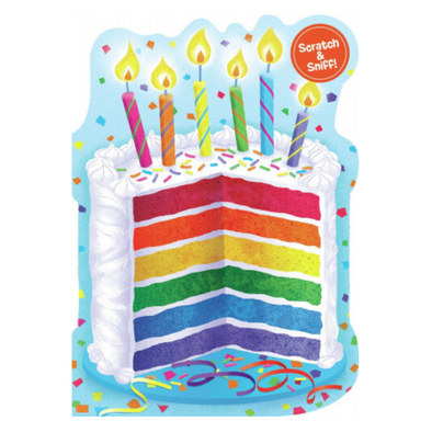 Rainbow Cake, Scratch & Sniff Card