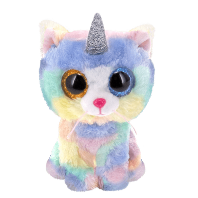 TY Beanie Boo, Heather Unicorn Cat Large