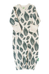 Parade Organics Kimono Gown, Palm Leaves