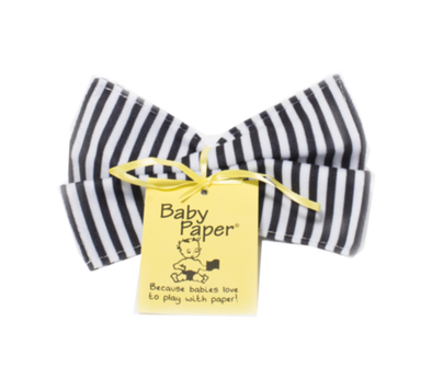 Baby Paper, Black & White Stripe