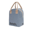 Fluf Zipper Lunch Bag, Lunch Blue