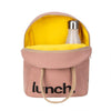 Fluf Zipper Lunch Bag, Mauve Pink