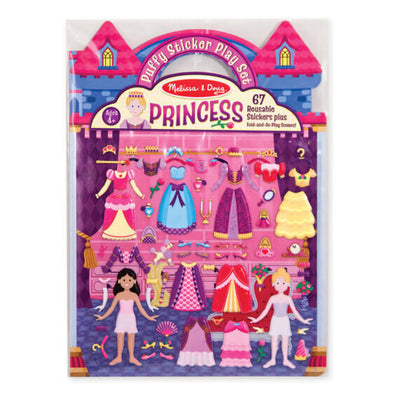 Melissa and Doug Reusable Puffy Stickers, Princess