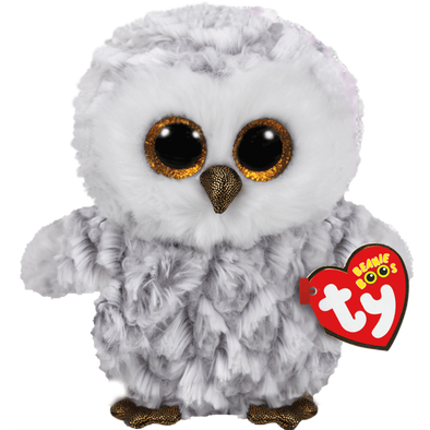 TY Beanie Boo, Owlette Medium Grey Owl