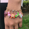 Charm It! Gold Chain Link Bracelet