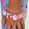 CHARM IT! Pink Chain Bracelet