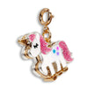 Charm It! Gold Glitter Unicorn Charm