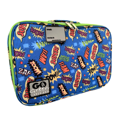 Go Green Leak-Proof Lunchbox Set, Superhero Comic