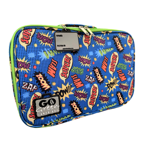 Go Green Leak-Proof Lunchbox Set, Superhero Comic