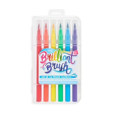 Ooly Brilliant Brush Markers 12 Pack