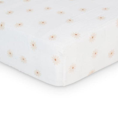 Lulujo Crib Sheet, Daisies