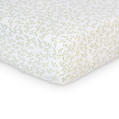 Lulujo Crib Sheet, Greenery