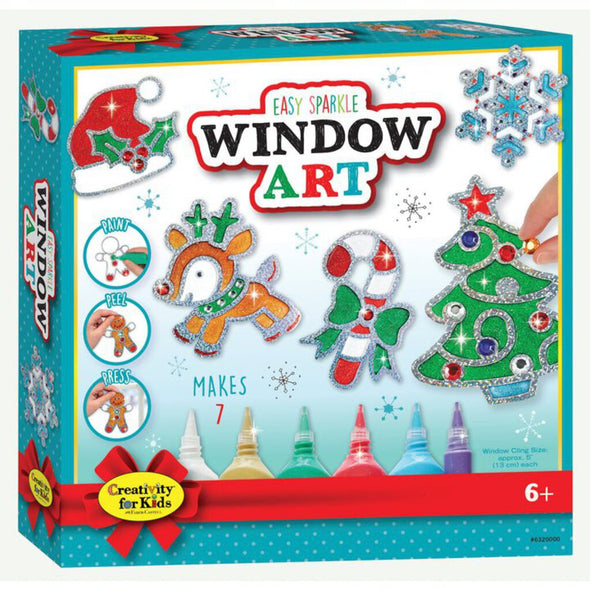 Creativity For Kids Holiday Easy Sparkle Window Art