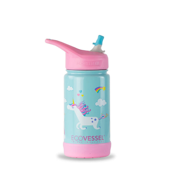 EcoVessel The Frost Water Bottle, Unicorn