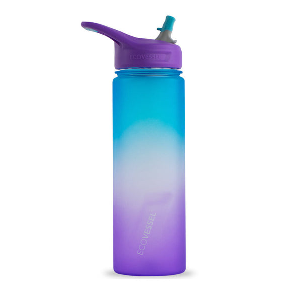 EcoVessel Wave Sports Water Bottle 24oz, Lavender Fields