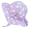 Jan & Jul Cotton Floppy Hat, Purple Daisy