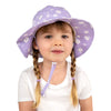 Jan & Jul Cotton Floppy Hat, Purple Daisy