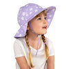 Jan & Jul Cotton Floppy Hat, Purple Daisy