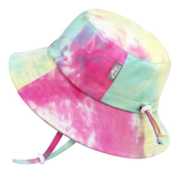 Jan & Jul Cotton Bucket Hat, Watermelon Tie-Dye