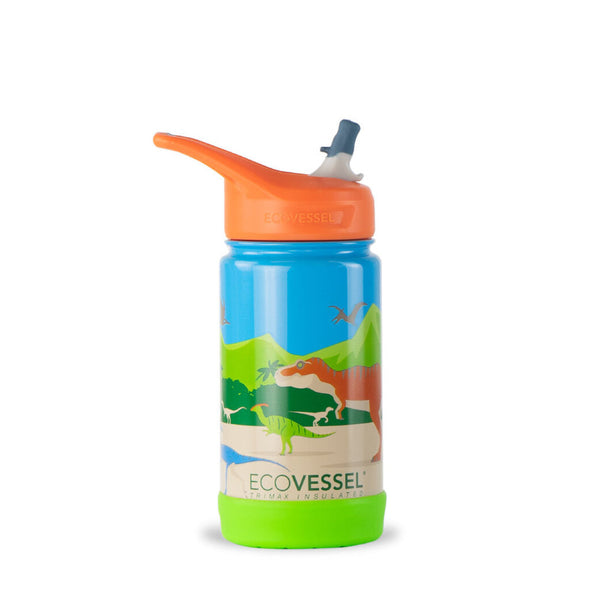 EcoVessel The Frost Water Bottle, Dino