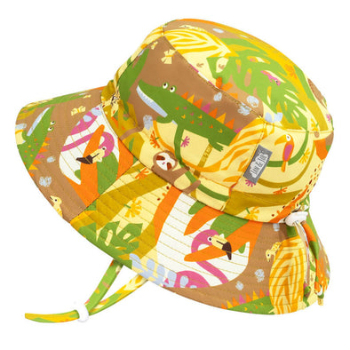 Jan & Jul Aqua Dry Bucket Hat, Jungle Friends