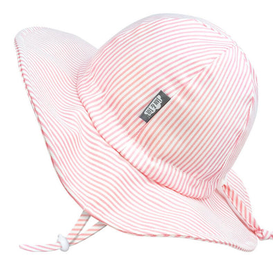 Jan & Jul Cotton Floppy Hat, Pink Stripes