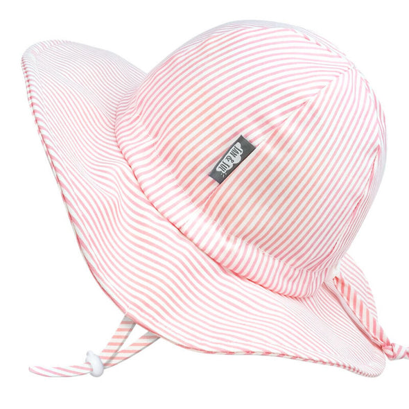 Jan & Jul Cotton Floppy Hat, Pink Stripes