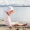 Jan & Jul Cotton Floppy Hat, Pink Stripes