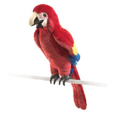Folkmanis Scarlet Macaw Puppet