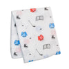 Lulujo Cotton Muslin Swaddle, Hockey