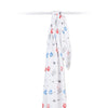 Lulujo Cotton Muslin Swaddle, Hockey