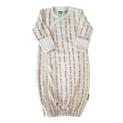 Parade Organics Kimono Gown, Pink Flower Chain