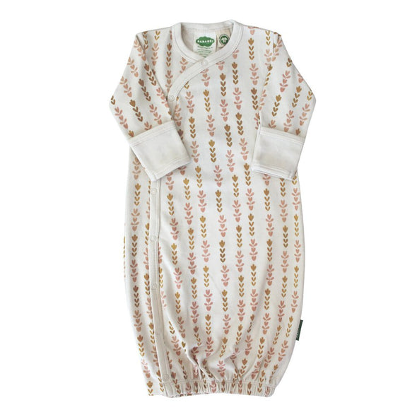Parade Organics Kimono Gown, Pink Flower Chain