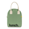 Fluf Zipper Lunch Bag. Lunch Moss
