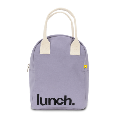 Fluf Zipper Lunch Bag, Lunch Lavender