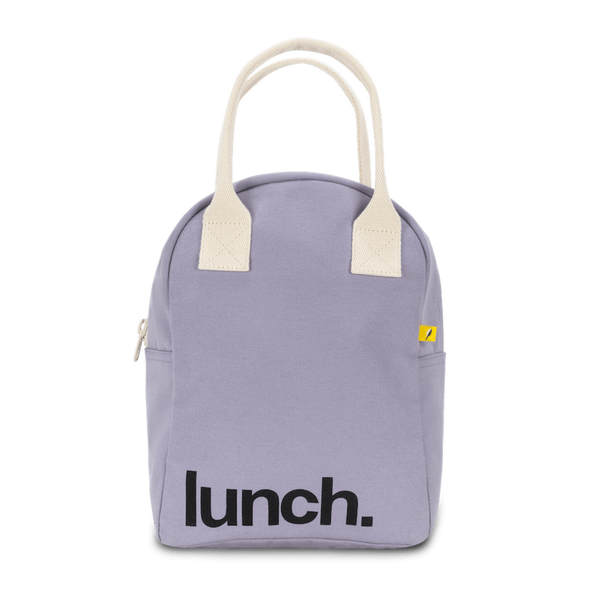 Fluf Zipper Lunch Bag, Lunch Lavender