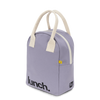 Fluf Zipper Lunch Bag, Lunch Lavender