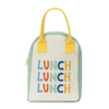 Fluf Zipper Lunch Bag, Triple Lunch