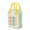 Fluf Zipper Lunch Bag, Triple Lunch